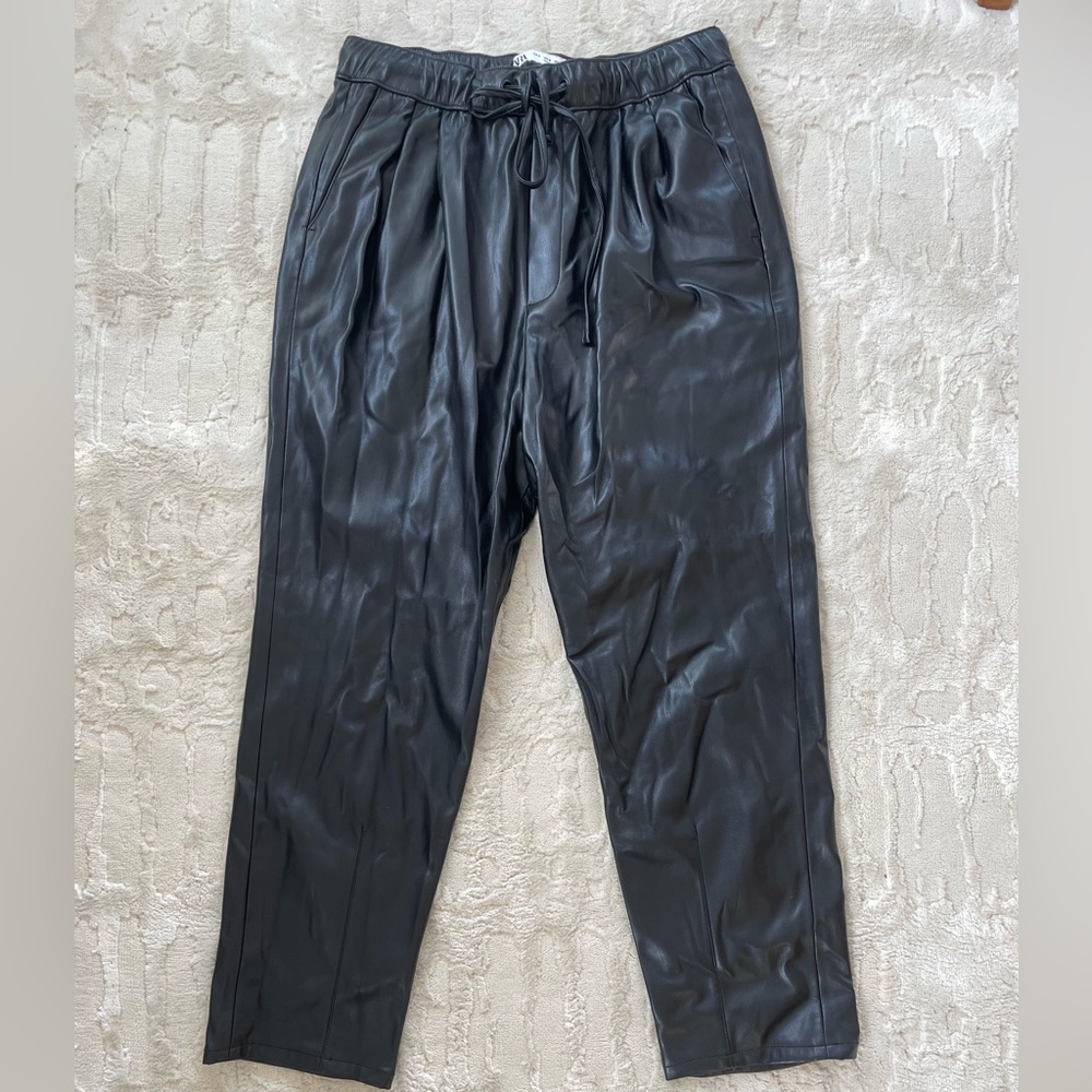 Zara faux leather pants